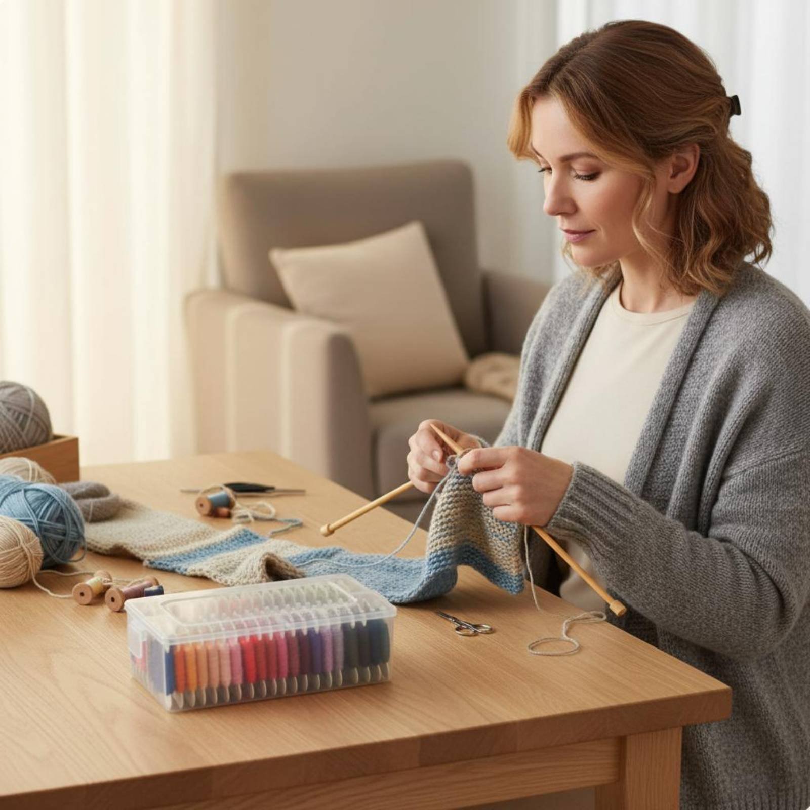 Embroidery Kit - مجموعة خيوط التطريز متعددة الألوان، طقم