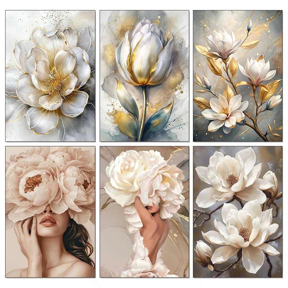 Embroidery Flower - الماس التطريز جديد 2025 الماس اللوحة