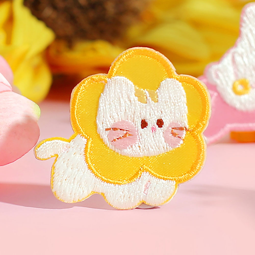 Embroidery Rabbit - 1 قطعة عصا على ملصقات التطريز