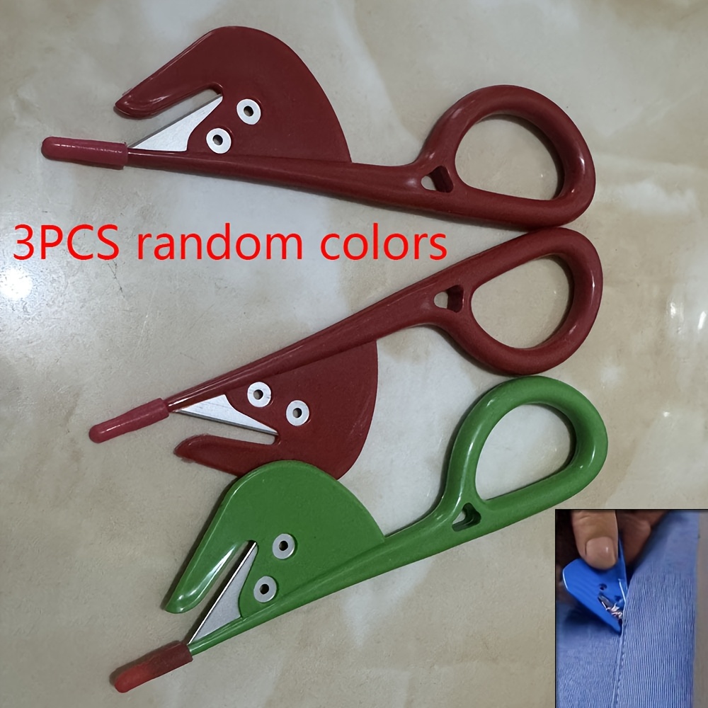 Embroidery Removal Tool - 3 قطعة مقبض بلاستيكي كرافت قطّاعة