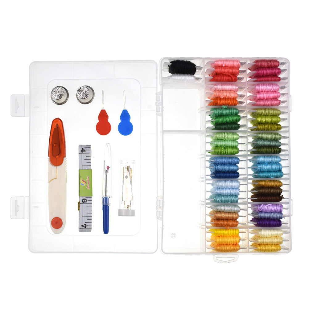 Embroidery Kit - مجموعة تطريز متنوعة من 50 قطعة