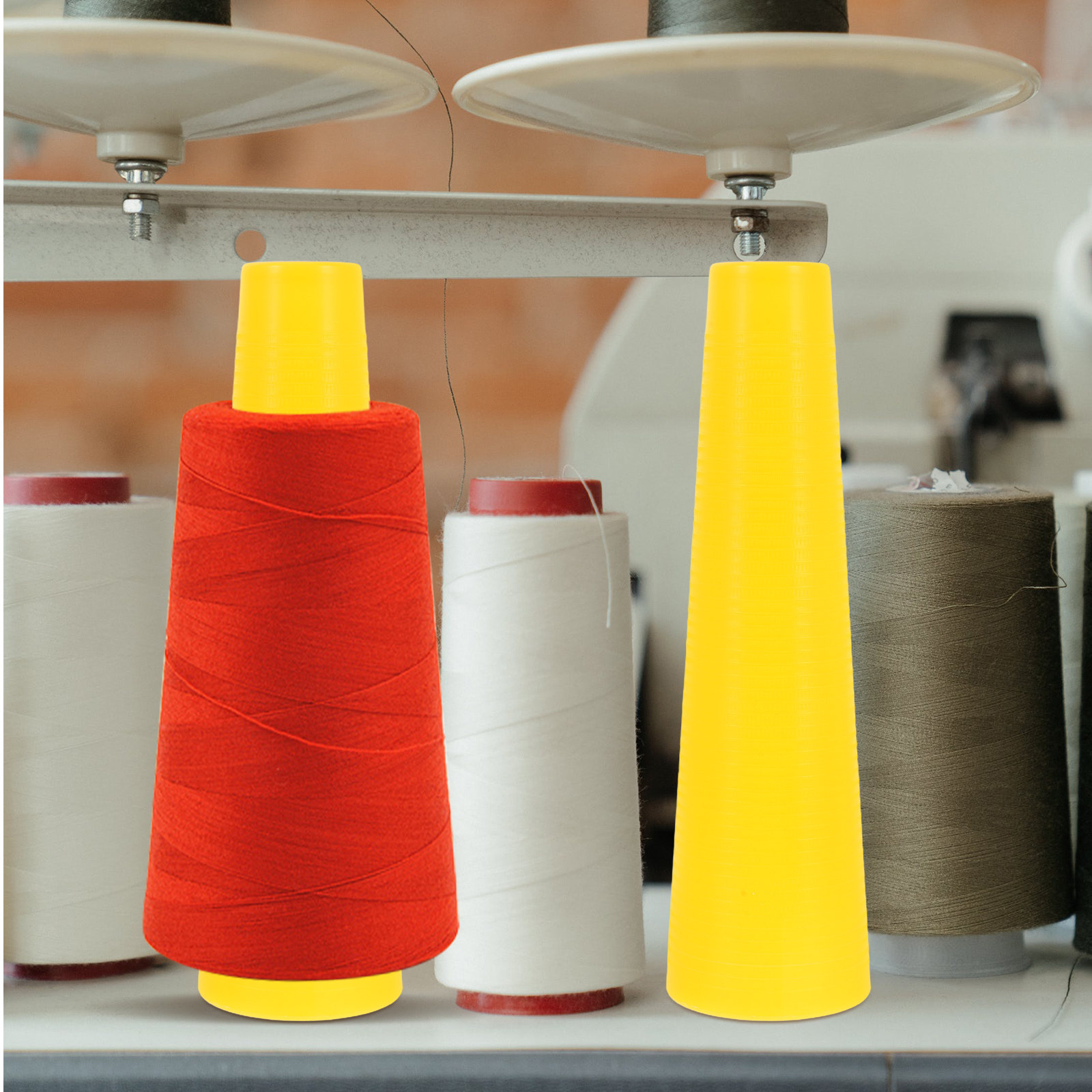 Embroidery Yarn - 10 قطع من بكرات الخيوط البلاستيكية