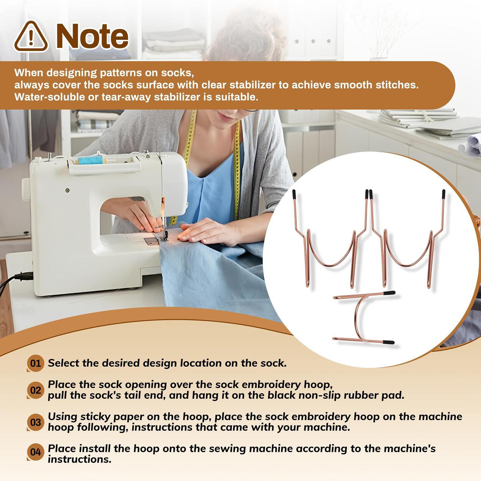 Embroidery Zone - طوق تطريز صغير محمول سهل الاستخدام،