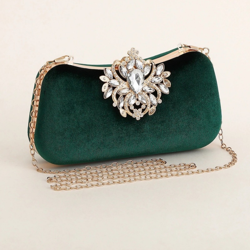 حقيبة يد مخملية خضراء داكنة فا - مراجعة Embroidery Wallet وسعره