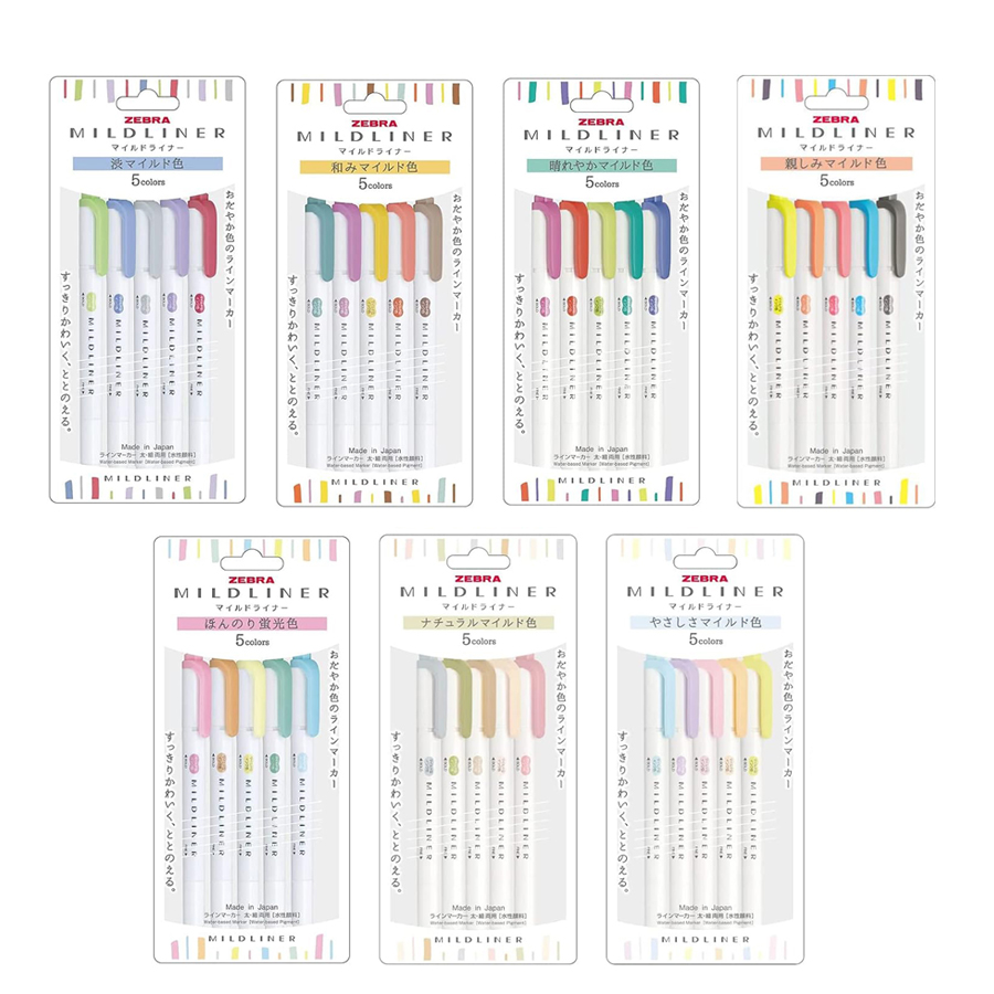 زيبرا Mildliner هيغليغتر الباس - مراجعة Zebra Pen Mildliner وسعره