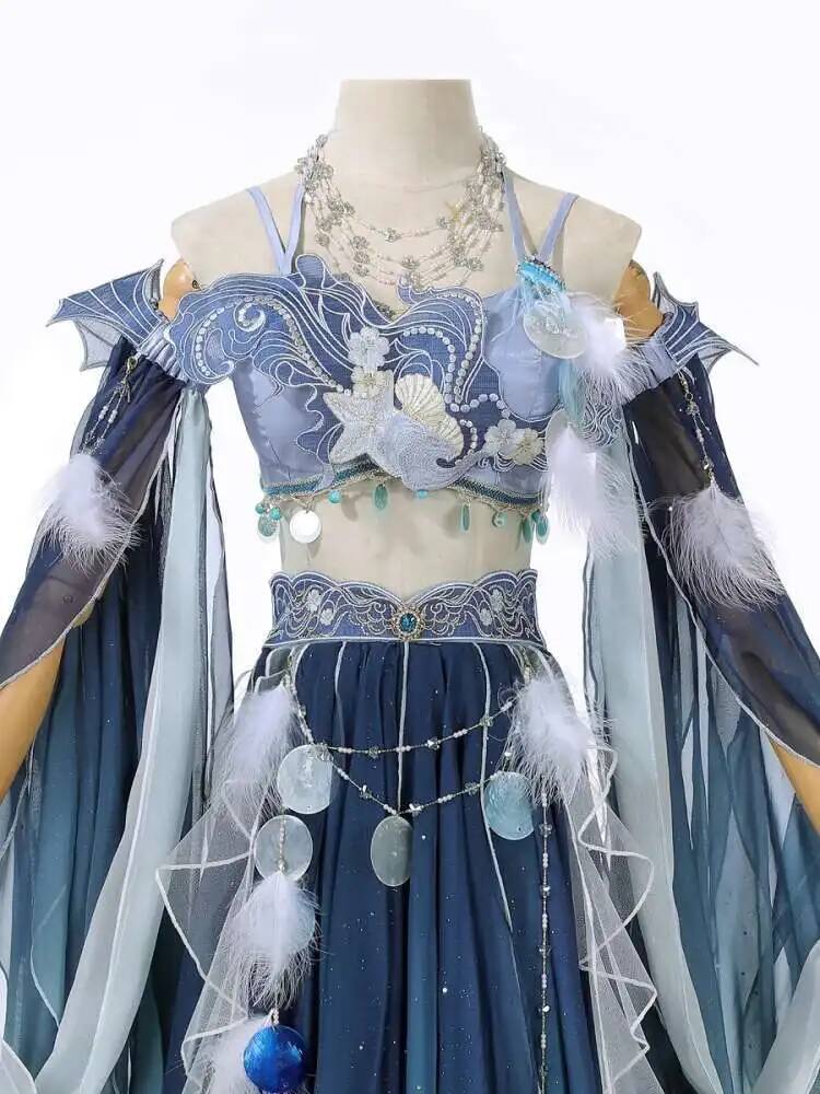 فستان أزرق فريد بتطريز ثقيل، ب - مراجعة Embroidery Dress وسعره