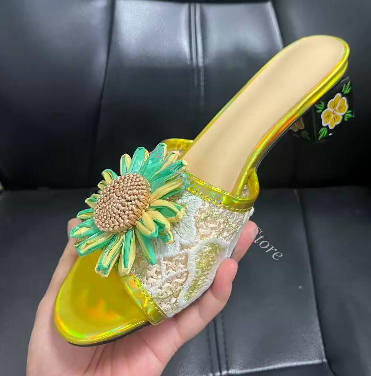 صندل نسائي مزين بتطريز زهور دا - مراجعة Embroidery Flower وسعره