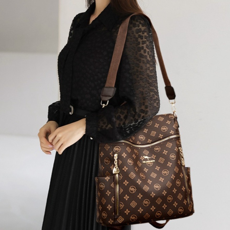 حقيبة ظهر نسائية من الجلد النا - مراجعة Embroidery Logo وسعره