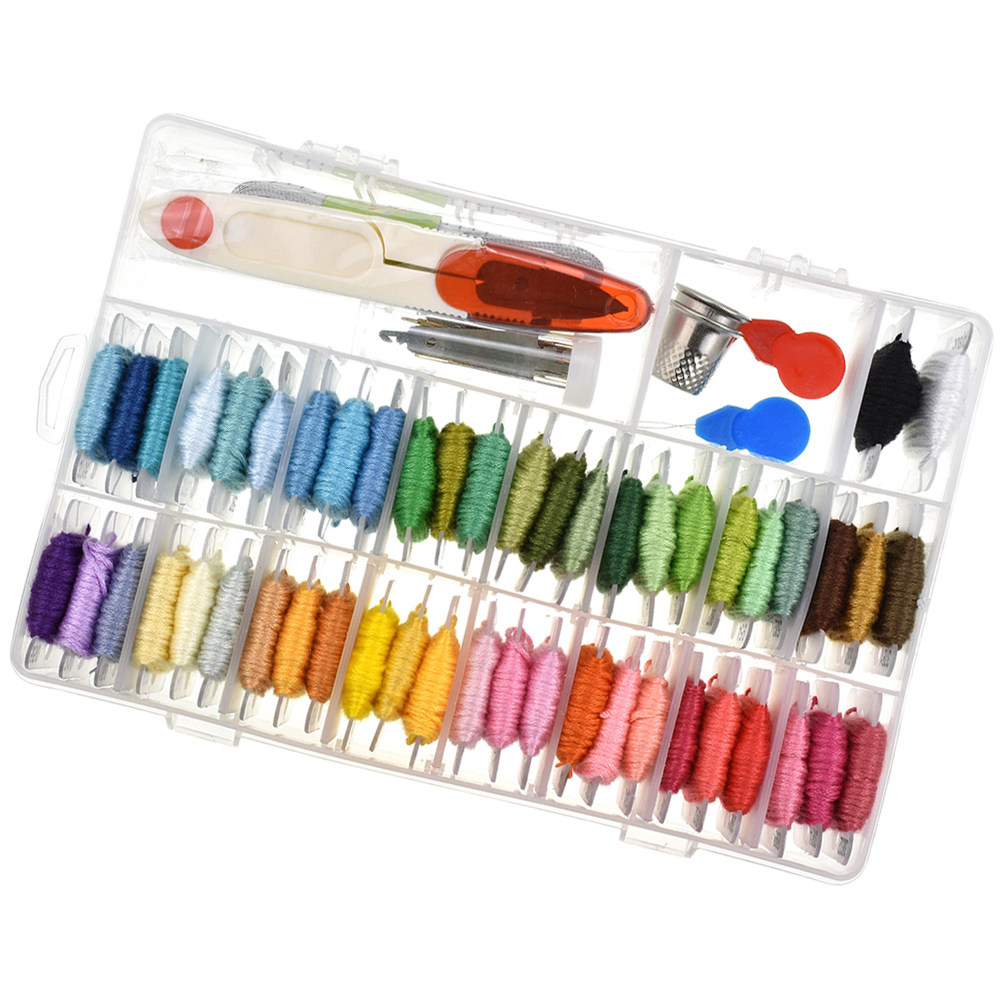 مجموعة تطريز متنوعة للمبتدئين  - مراجعة Embroidery Kit وسعره