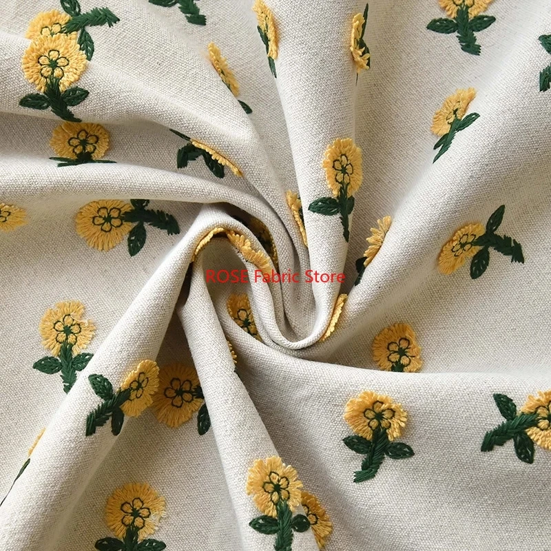 Ins-Inspired 3D زهرة صفراء صغي - مراجعة Embroidery Yellow Flower وسعره