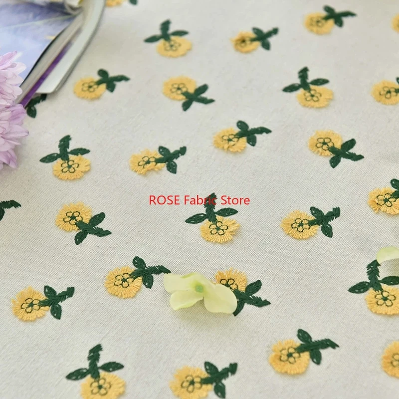 Ins-Inspired 3D زهرة صفراء صغي - مراجعة Embroidery Yellow Flower وسعره