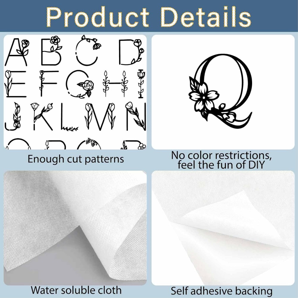 مثبتات التطريز القابلة للذوبان - مراجعة Embroidery Kit وسعره