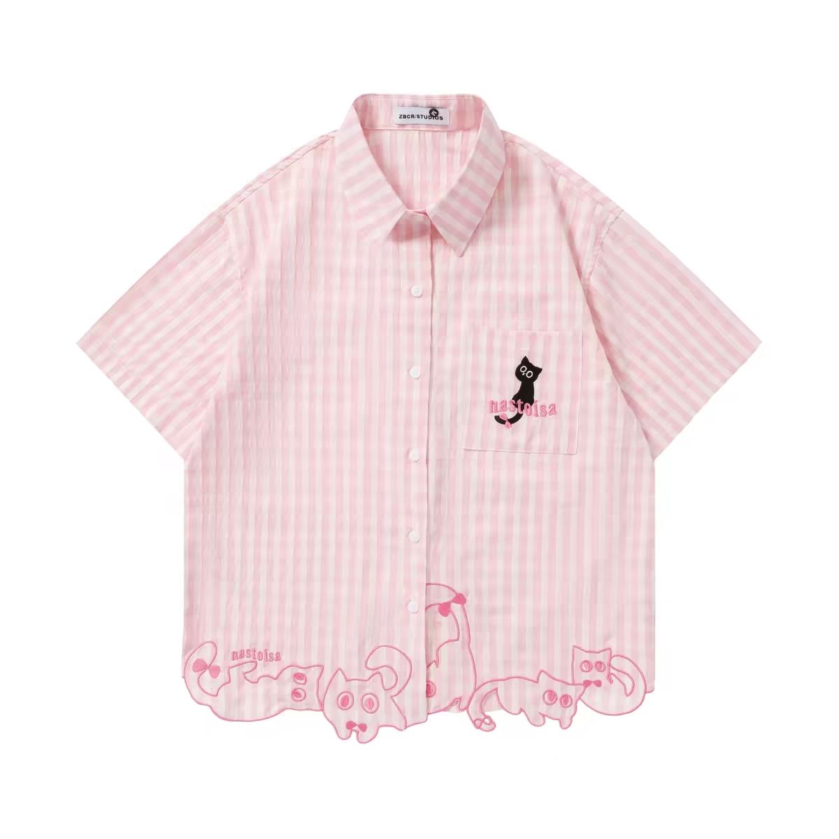 قميص أنيق ومضحك بتطريز قطة لطي - مراجعة Embroidery Cat وسعره