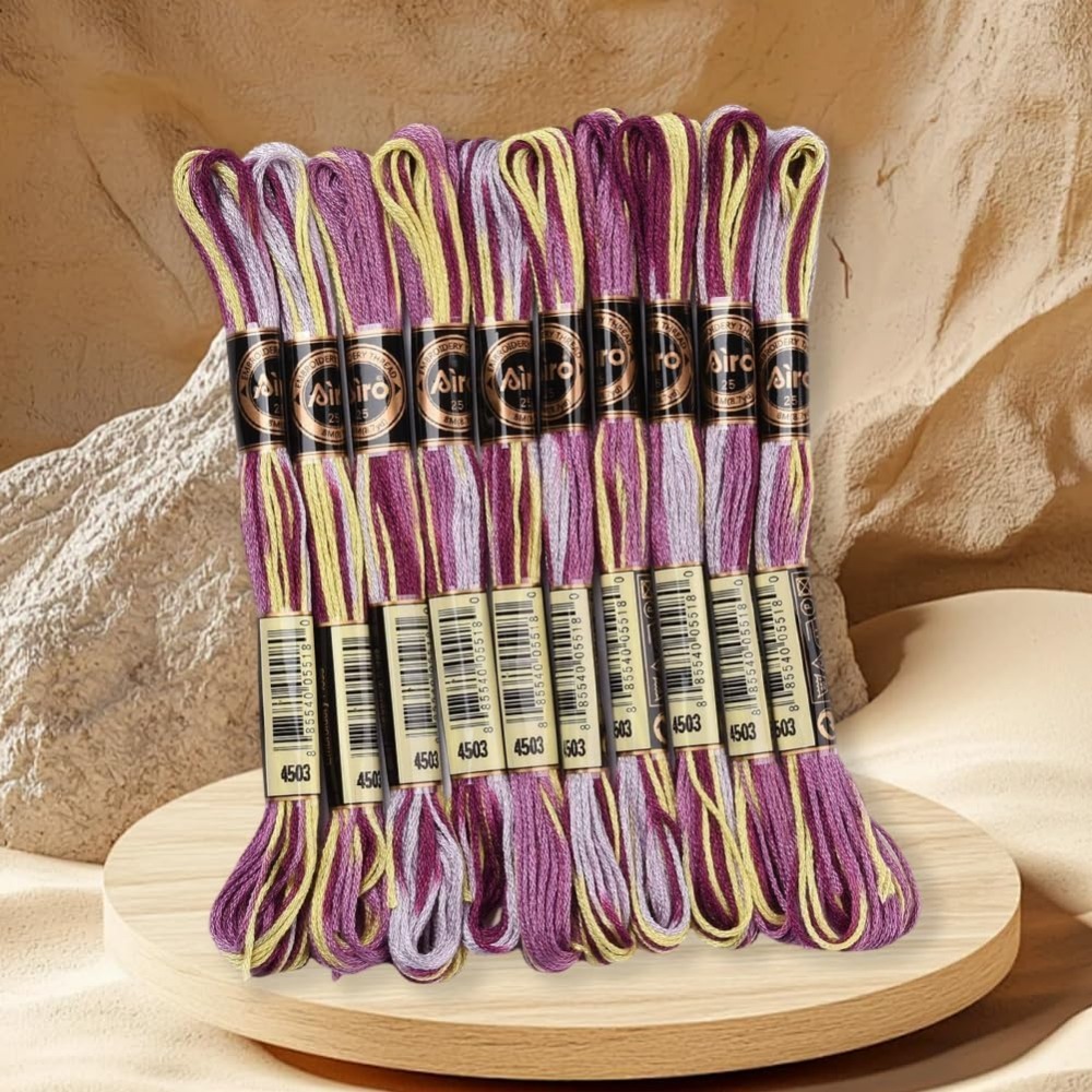 6 السواحل الأرجواني متنوعة الت - مراجعة Embroidery Kit وسعره