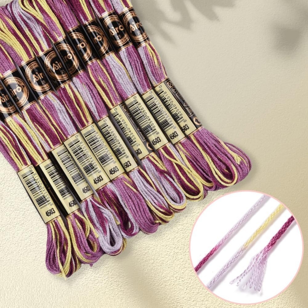6 السواحل الأرجواني متنوعة الت - مراجعة Embroidery Kit وسعره