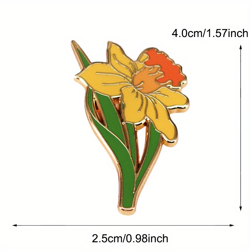 بروش دافوديل أصفر لتزيين الملا - مراجعة Embroidery Legacy وسعره