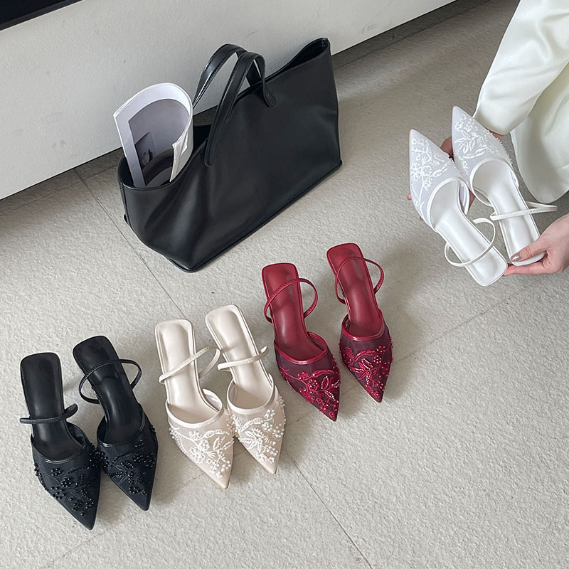 2026 صنادل Slingback أنيقة الن - مراجعة Embroidery Flower وسعره