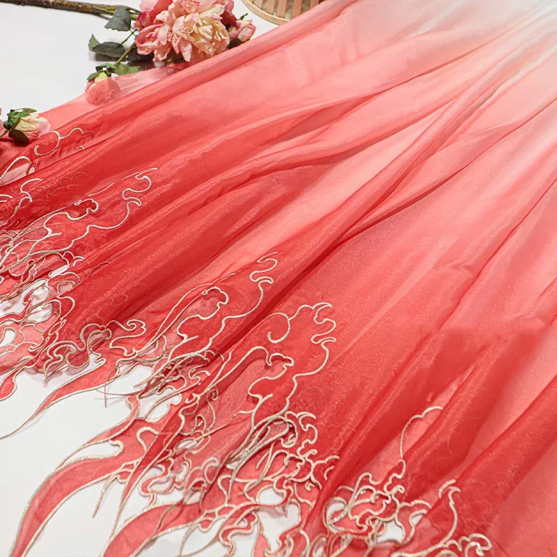 قماش تدرج اللون بتطريز على الط - مراجعة Embroidery Design وسعره