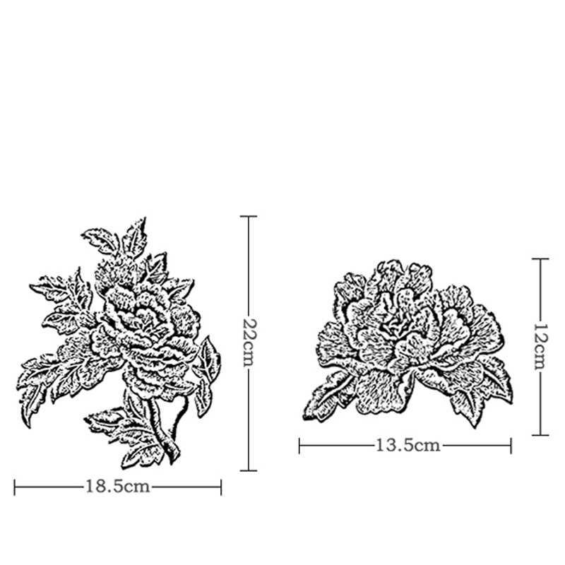 زوج واحد من الرقع المطرزة بالز - مراجعة Embroidery Yellow Flower وسعره