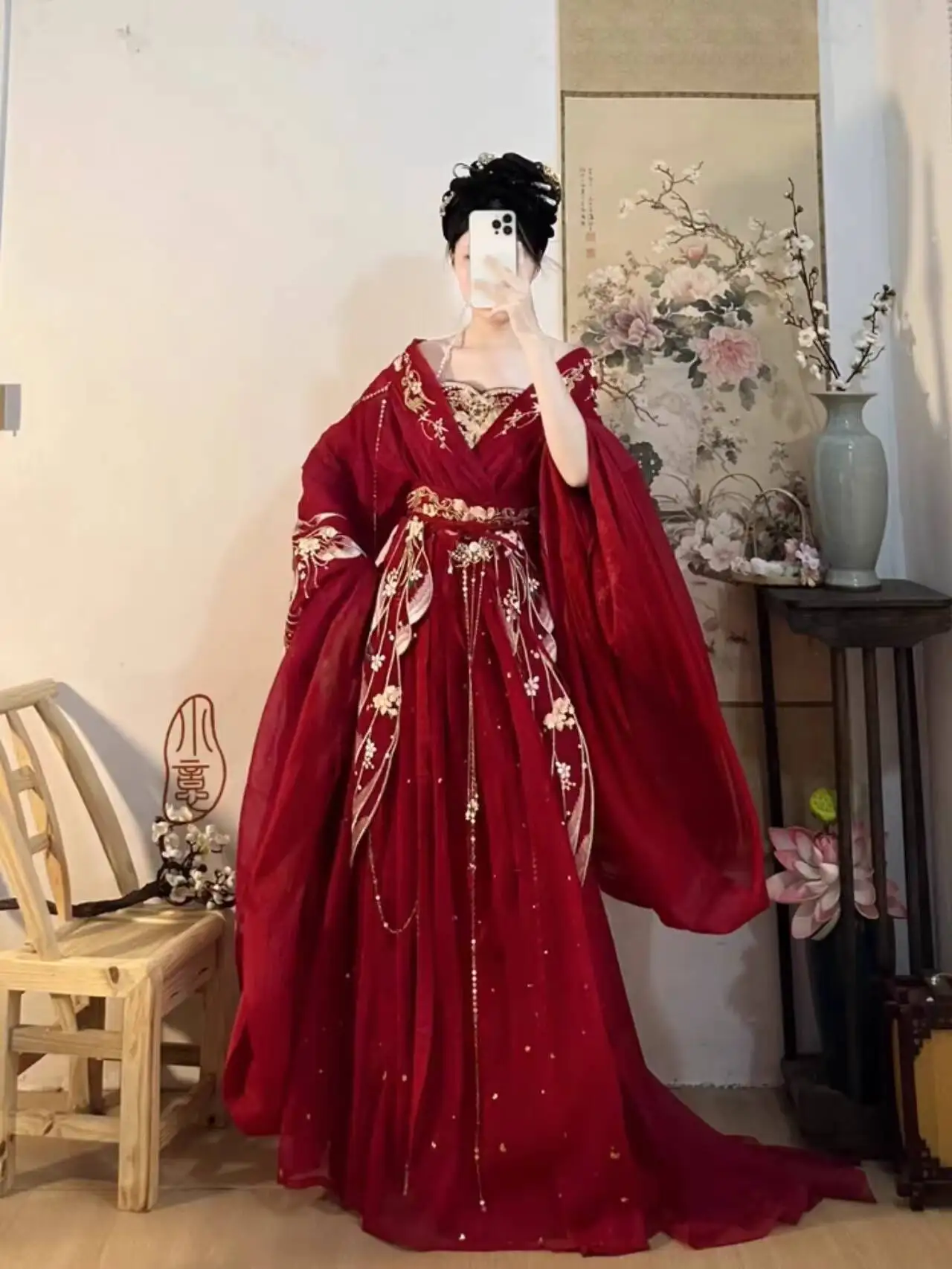 2025 حار Guofeng آلهة الزهور ا - مراجعة Embroidery Flower وسعره