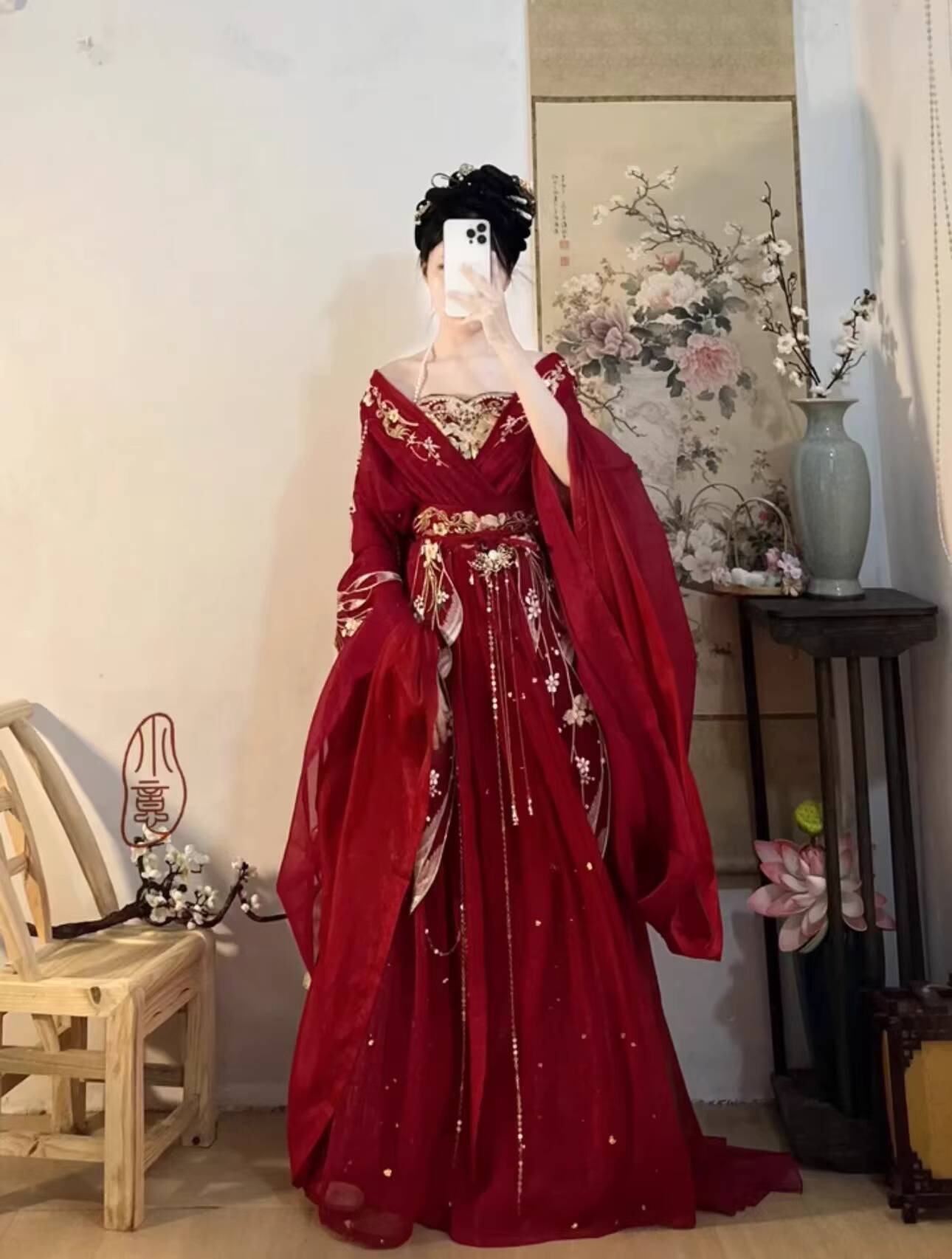 2025 حار Guofeng آلهة الزهور ا - مراجعة Embroidery Flower وسعره
