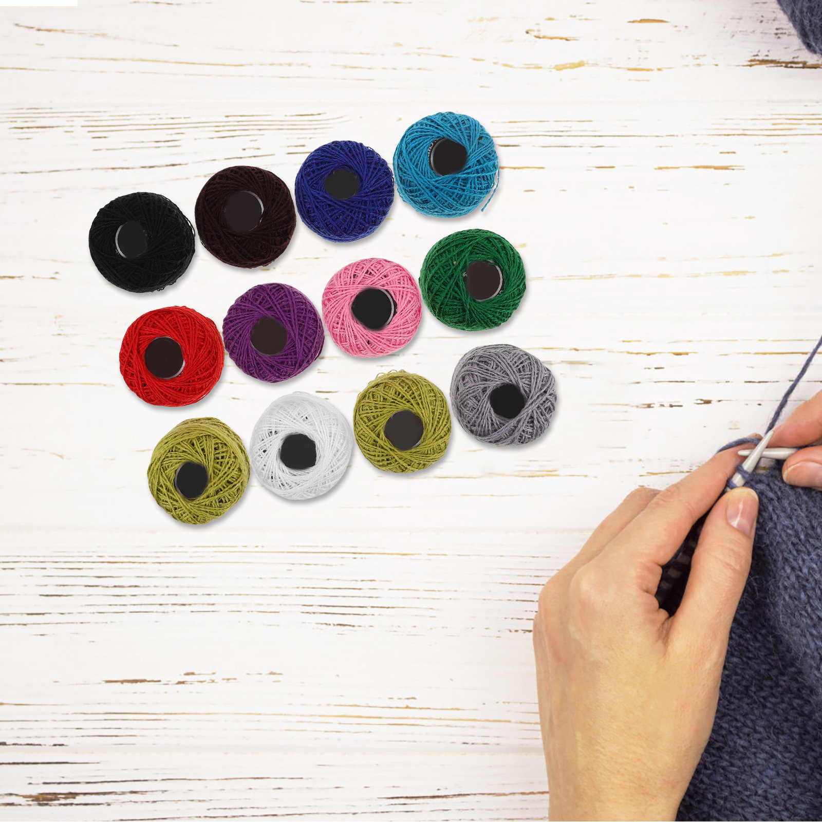 12 قطعة من خيوط التطريز القطني - مراجعة Embroidery Kit وسعره