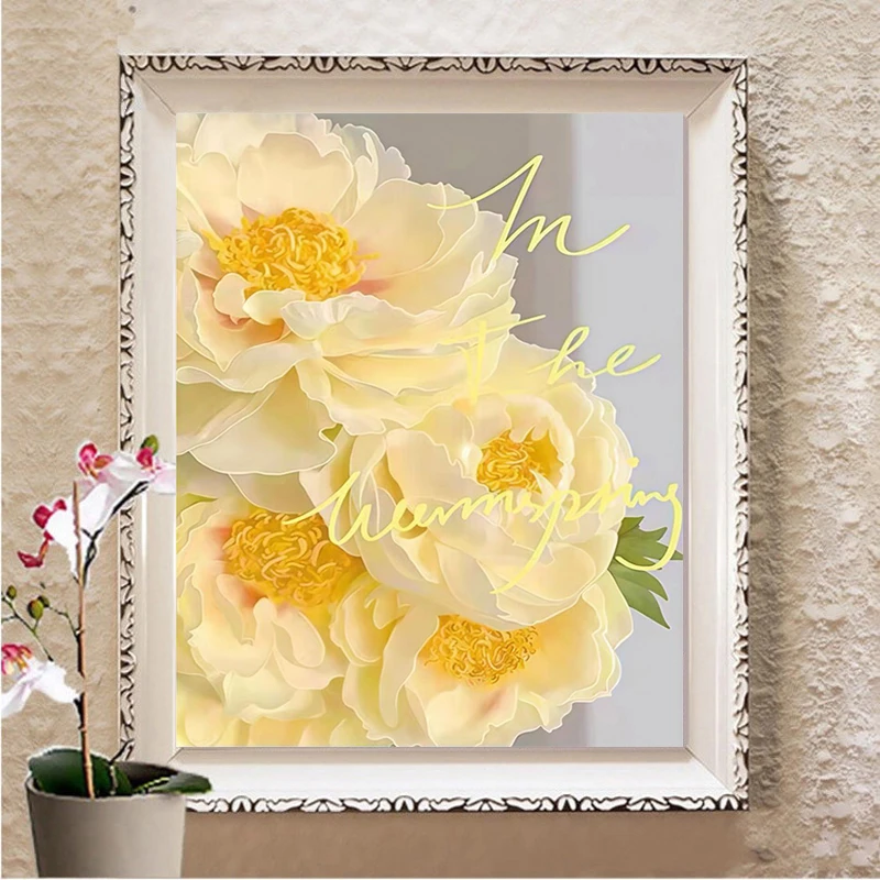 الزهور الصفراء 5D الماس اللوحة - مراجعة Embroidery Yellow Flower وسعره