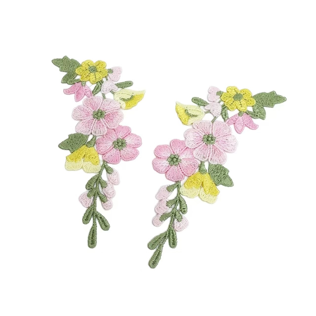 10 قطعة/الوحدة 5.5*13 سنتيمتر  - مراجعة Embroidery Yellow Flower وسعره