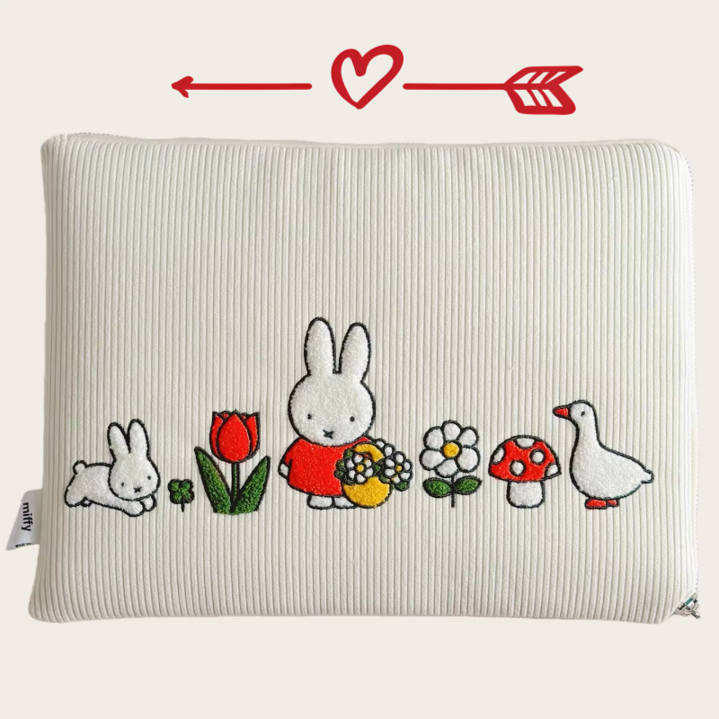 حقيبة كمبيوتر بتصميم أرنب كرتو - مراجعة Embroidery Rabbit وسعره