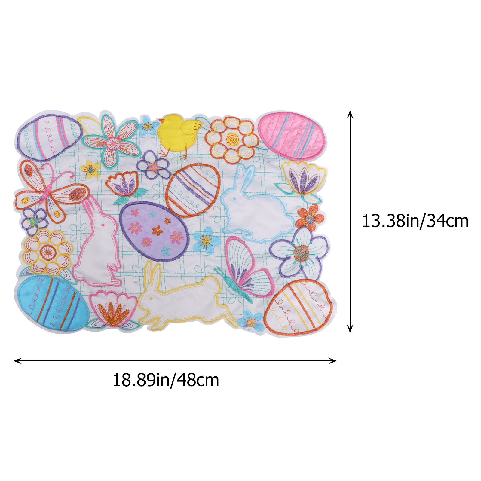 مفرش طاولة على شكل أرنب وبيضة  - مراجعة Embroidery Rabbit وسعره