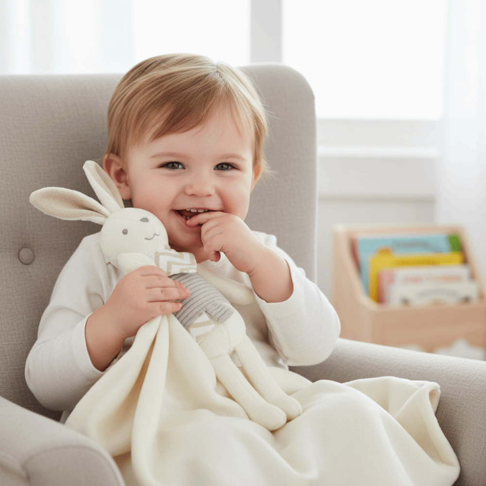 بطانية أطفال مربعة الشكل على ش - مراجعة Embroidery Rabbit وسعره